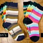 BetaBrand Men’s Striped Socks