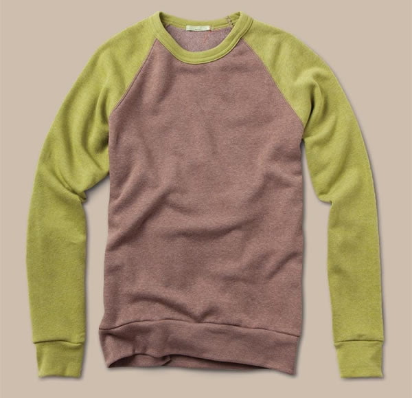 Alternative Apparel Men's Color-Block Champ Sweatshirt
