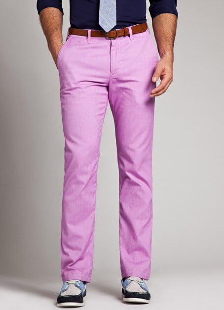 purple cotton summer oxford bonobos pants