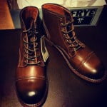 Frye Leather Boots with Cap Toe