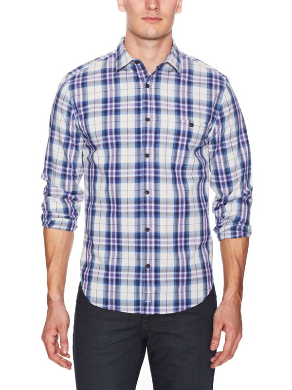 7 for all mankind plaid sport shirt