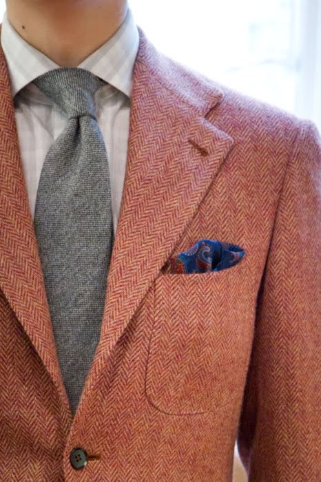 wool tweed blazer for mens winter fashion 