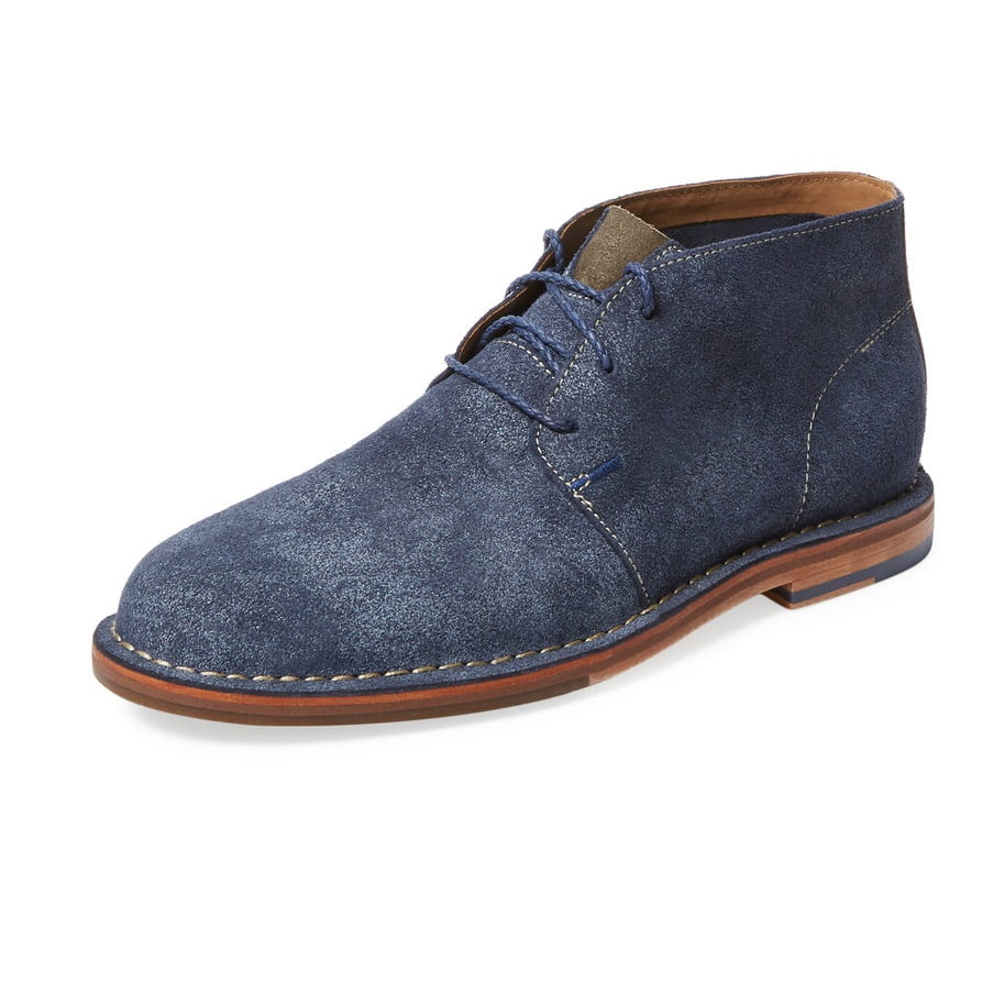 cole haan chukka boots blue suede