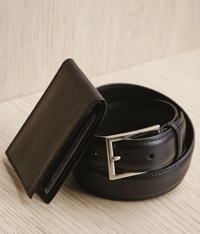 Jack Erwin Full Grain Leather Belts and Wallets